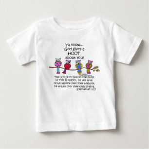T-shirt Pour Bébé Dieu donne une chouette