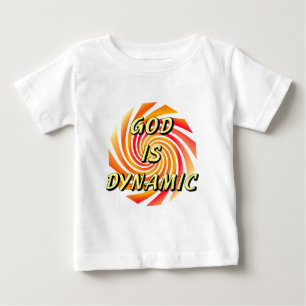 T-shirt Pour Bébé Dieu est dynamique chrétienne