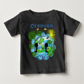 T-shirt Pour Bébé Dieu est Vert~TBA Lauréat du Prix customisé- (Devant)