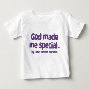 T-shirt Pour Bébé Dieu m'a rendu spécial