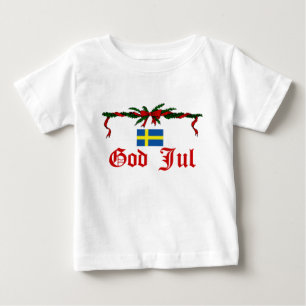T-shirt Pour Bébé Dieu suédois juillet (Joyeux Noël)