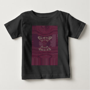T-shirt Pour Bébé Dieu vous bénisse Giraffes Art Imprimer/Design