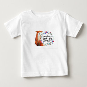 T-shirt Pour Bébé dieux temps renards