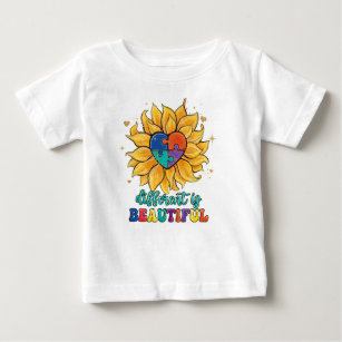 T-shirt Pour Bébé Différent est bel autisme