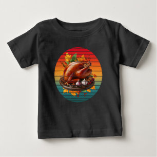 T-shirt Pour Bébé Dinde jour de thanksgiving heureux automne saison