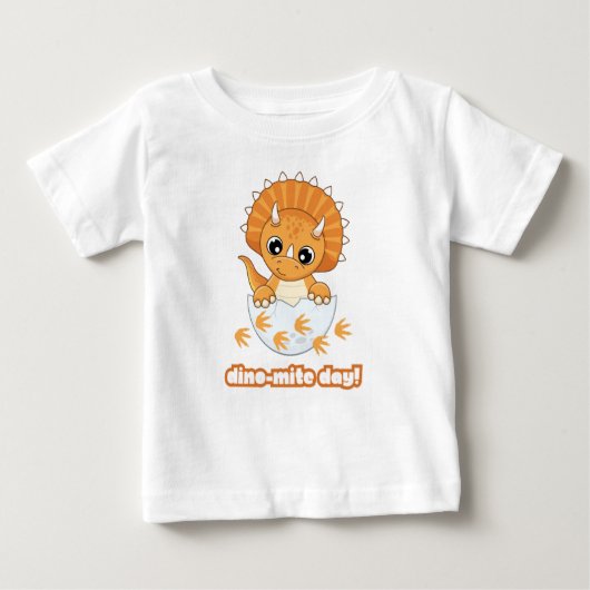 T-shirt Pour Bébé Dine mite day (Devant)