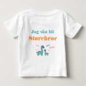 T-shirt Pour Bébé Dino hemlighet ska bli storebrateur (Dos)