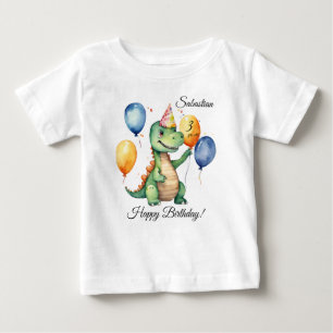 T-shirt Pour Bébé Dinosaur Birthday Boy