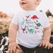 T-shirt Pour Bébé Dinosaur premier un anniversaire de enfant
