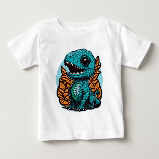 T-shirt Pour Bébé Dinosaure Bébé mignon (Devant)