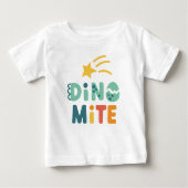 T-shirt Pour Bébé Dinosaure Bébé mignon, Dino Mite Party (Devant)