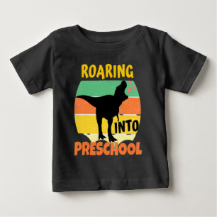 T-SHIRT POUR BÉBÉ DINOSAURE COOL - HURLEMENT DANS L'ÉCOLE MATERNELLE