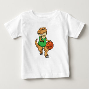 T-shirt Pour Bébé Dinosaure dans Sports avec basket-ball