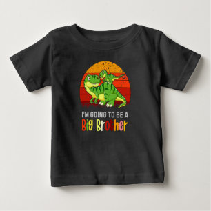 T-shirt Pour Bébé Dinosaure Je vais être un grand frère bébé