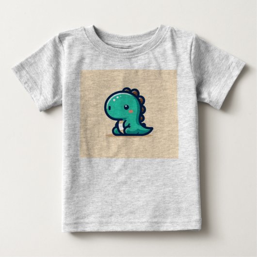 T-shirt Pour Bébé dinosaure mignon (Devant)