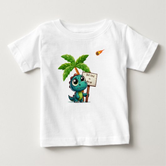 T-shirt Pour Bébé dinosaure mignon et drôle (Devant)