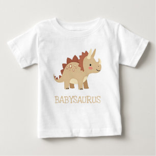 T-shirt Pour Bébé Dinosaure Neutre Cute Babysaurus