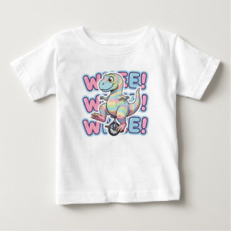 T-shirt Pour Bébé Dinosaure, roue!!!