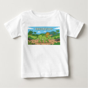 T-shirt Pour Bébé dinosaure tricératops 