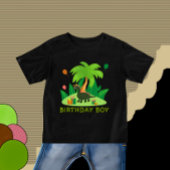 T-shirt Pour Bébé Dinosaure vert pour fête d'anniversaire