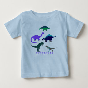 T-shirt Pour Bébé Dinosaures