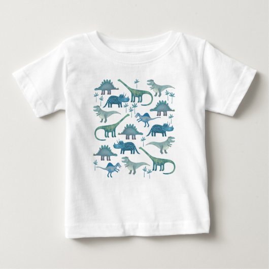 T-shirt Pour Bébé Dinosaures (Devant)