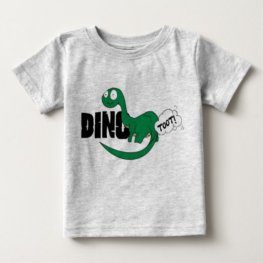 T-shirt Pour Bébé DinoToot : Bronto Baby (Devant)