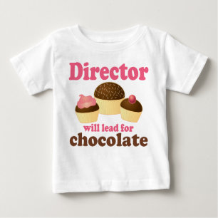 T-shirt Pour Bébé Directeur Will Lead pour le chocolat