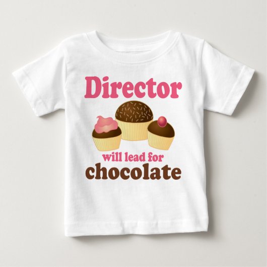 T-shirt Pour Bébé Directeur Will Lead pour le chocolat (Devant)