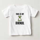 T-shirt Pour Bébé Dirndl (Devant)