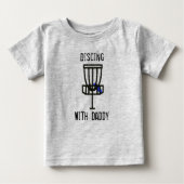 T-shirt Pour Bébé Disque avec la chemise de golf Daddy Disk (Devant)