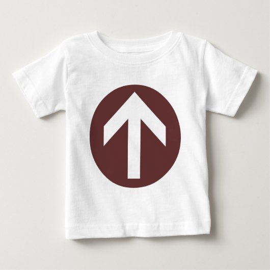 T-shirt Pour Bébé Disque fléché (Devant)