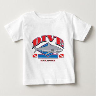 T-shirt Pour Bébé Dive Hawaii,