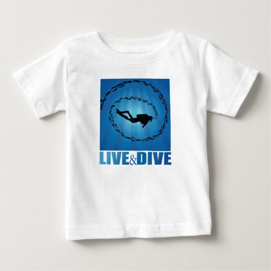 T-shirt Pour Bébé Diver de scuba (Devant)