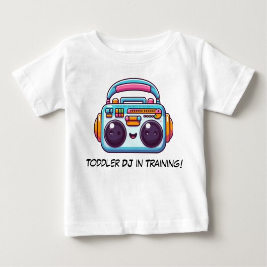 T-shirt Pour Bébé DJ amusant Toddler pour l'entraînement (Devant)