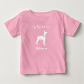 T-shirt Pour Bébé Doberman Chien Baby shower Chien Chien Chien Chien (Devant)