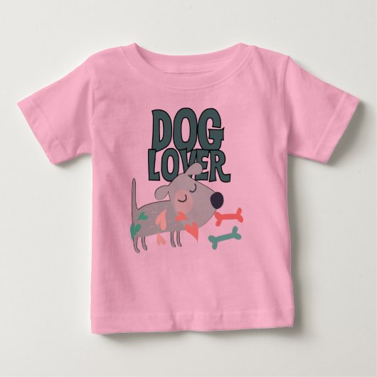 T-shirt Pour Bébé Dog (Devant)