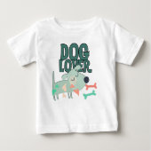 T-shirt Pour Bébé Dog (Devant)