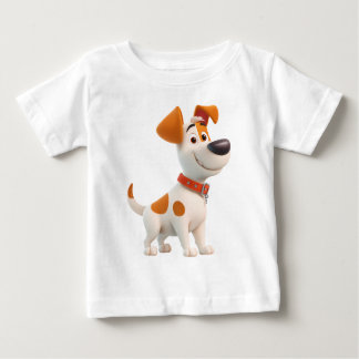 T-shirt Pour Bébé Dog Mascot – Cute Cartoon Puppy Kids