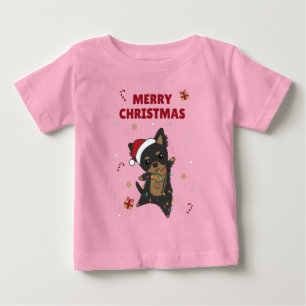 T-shirt Pour Bébé Dog Winter Animals Dogs