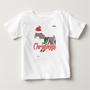 T-shirt Pour Bébé Dominick L'âne de Noël Italie Noël Do