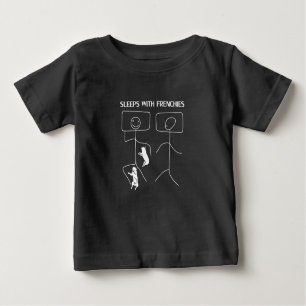 T-shirt Pour Bébé Don de chien   Couches Avec Français