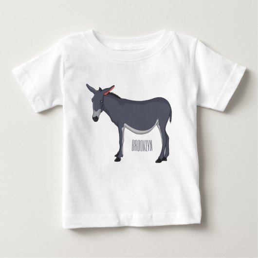 T-shirt Pour Bébé Donkey cartoon (Devant)