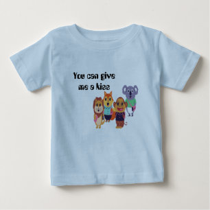 T-shirt Pour Bébé donne-moi un baiser