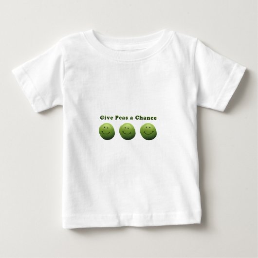T-shirt Pour Bébé Donner une chance aux petits pois (Devant)
