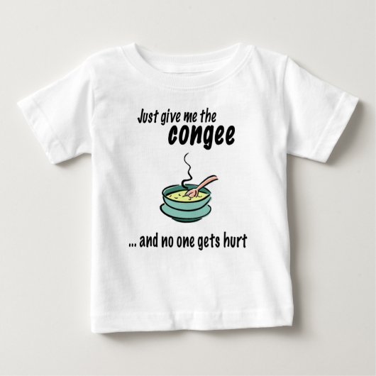 T-shirt Pour Bébé donnez-moi le congee (Devant)