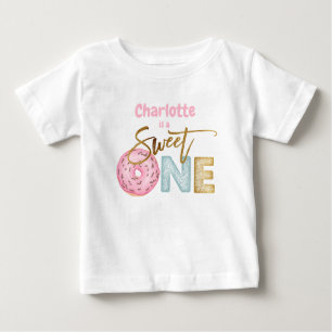 T-shirt Pour Bébé Donut Sweet Un 1er anniversaire