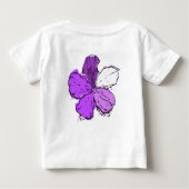 T-shirt Pour Bébé Doodle Hibiscus Hawaiian Aloha (Dos)