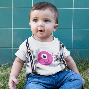 T-shirt Pour Bébé Doodle rose Smile Waving Hi