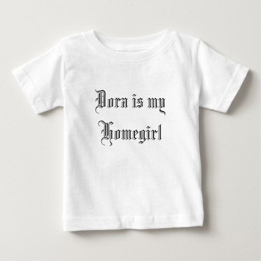 T-shirt Pour Bébé Dora est ma fille (Devant)